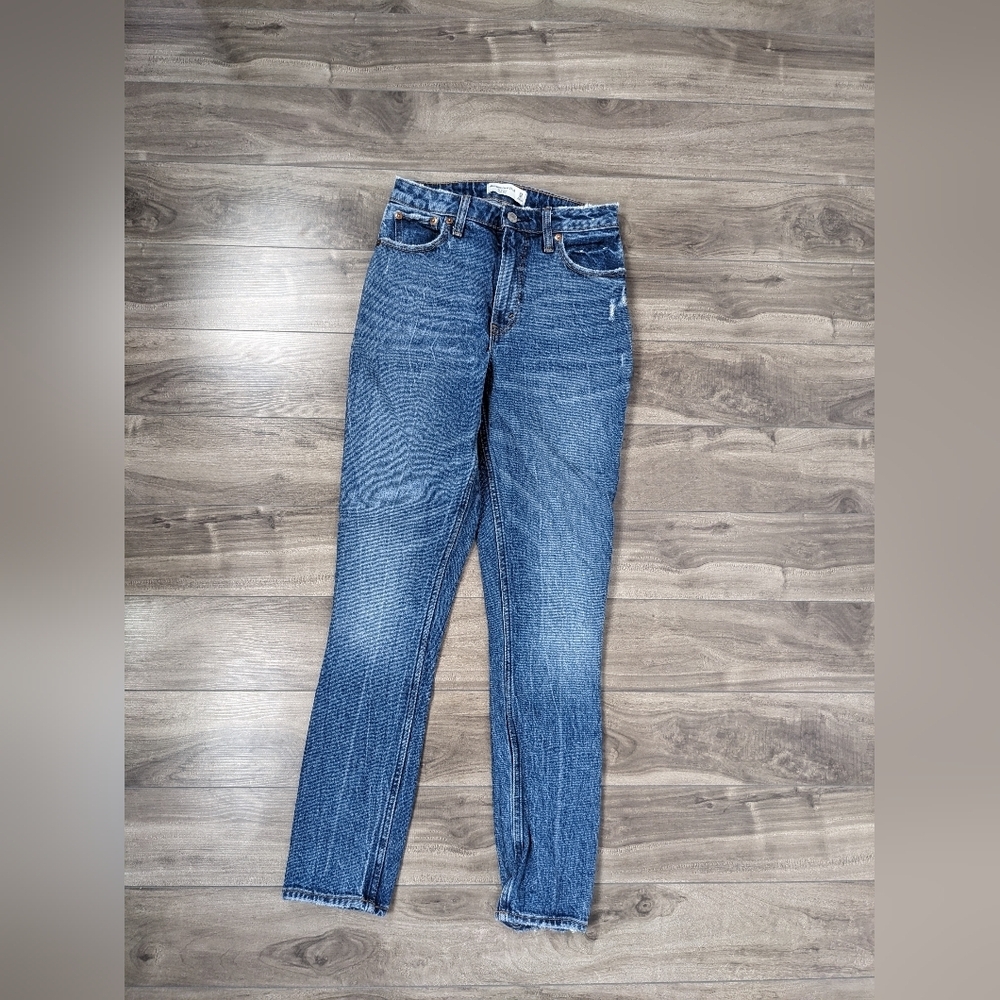 Abercrombie Skinny High Rise Jeans Size 24 Curve Love Long